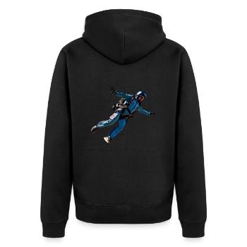 Le parachutisme est une expérience unique - Veste à capuche bio Premium Unisexe - noir - Dos - Nico (187cm)