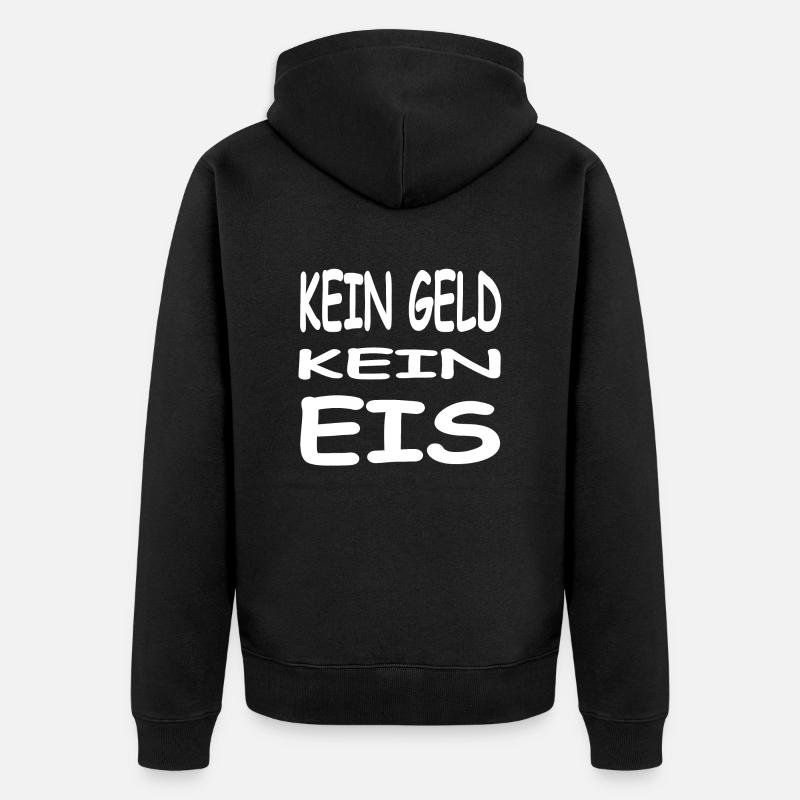 Eis - Unisex Premium Bio Zip Hoodie - Schwarz