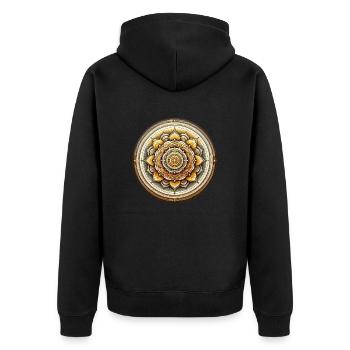 Spectre ensoleillé - Veste à capuche bio Premium Unisexe - noir - Dos - Nico (187cm)