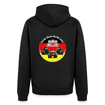 Le peuple est souverain en Allemagne - Veste à capuche bio Premium Unisexe - noir - Dos - Nico (187cm)