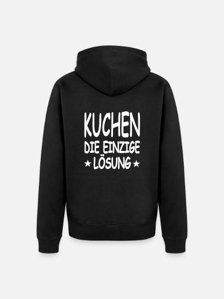 Kuchen - Unisex Premium Bio Zip Hoodie - Schwarz