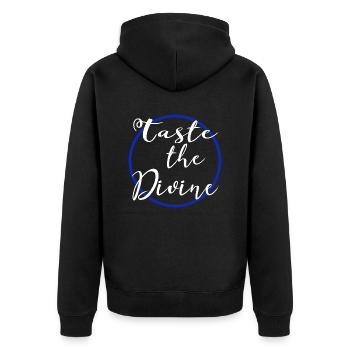 Gourmet Bliss Foodie Bliss Quote Birthday Geek - Unisex Premium Organic Zip Hoodie - black - Back - Nico (187cm)