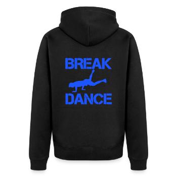 Breakdance (Breakdance) - Veste à capuche bio Premium Unisexe - noir - Dos - Nico (187cm)