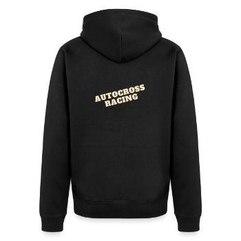 Autocross en Allemagne, Italie, France - Veste à capuche bio Premium Unisexe - noir - Dos - Nico (187cm)