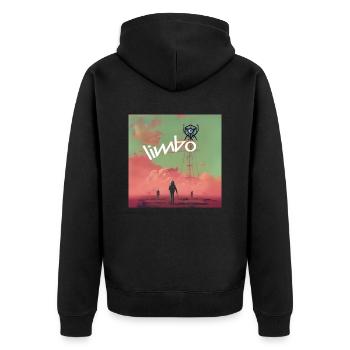 Limbo Cherry Boom - Unisex Premium Organic Zip Hoodie - black - Back - Nico (187cm)