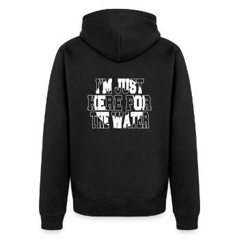 Humour Natation Drôle Natation T-shirts Apnée - Veste à capuche bio Premium Unisexe - noir - Dos - Nico (187cm)