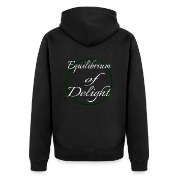 Déclaration Éprouvant de la joie Citations de joie Cool - Veste à capuche bio Premium Unisexe - noir - Dos - Nico (187cm)