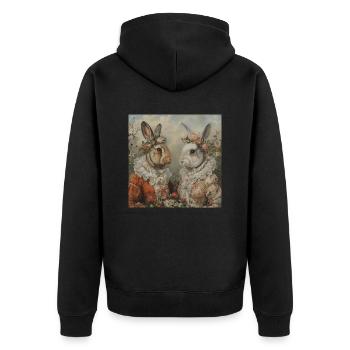 Lapin de Pâques - Veste à capuche bio Premium Unisexe - noir - Dos - Nico (187cm)