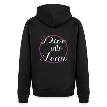 Saut à l’élastique conseils cadeau d’anniversaire idée humour cadeau - Veste à capuche bio Premium Unisexe - noir - Dos - Nico (187cm)