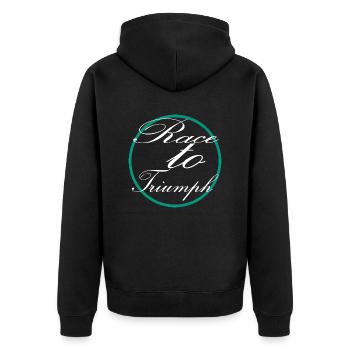 Horse Racing Festivals Horse Racing Strategy - Unisex Premium Organic Zip Hoodie - black - Back - Nico (187cm)