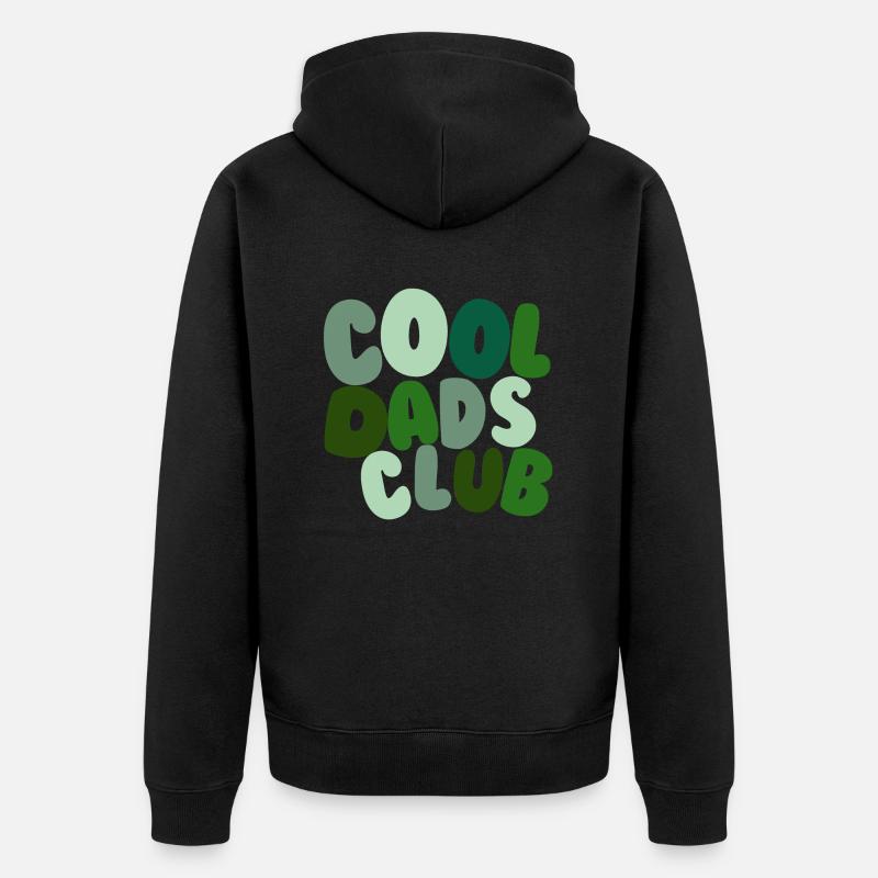 Cool Dads Club Vert - Veste à capuche bio Premium Unisexe - noir
