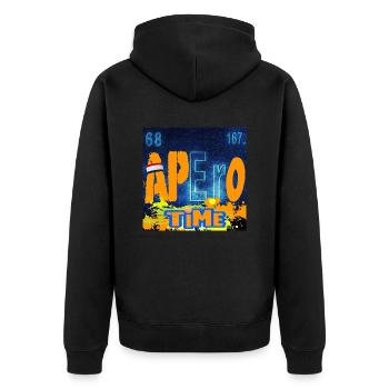 APERO TIME CHEMISTRY - Veste à capuche bio Premium Unisexe - noir - Dos - Nico (187cm)
