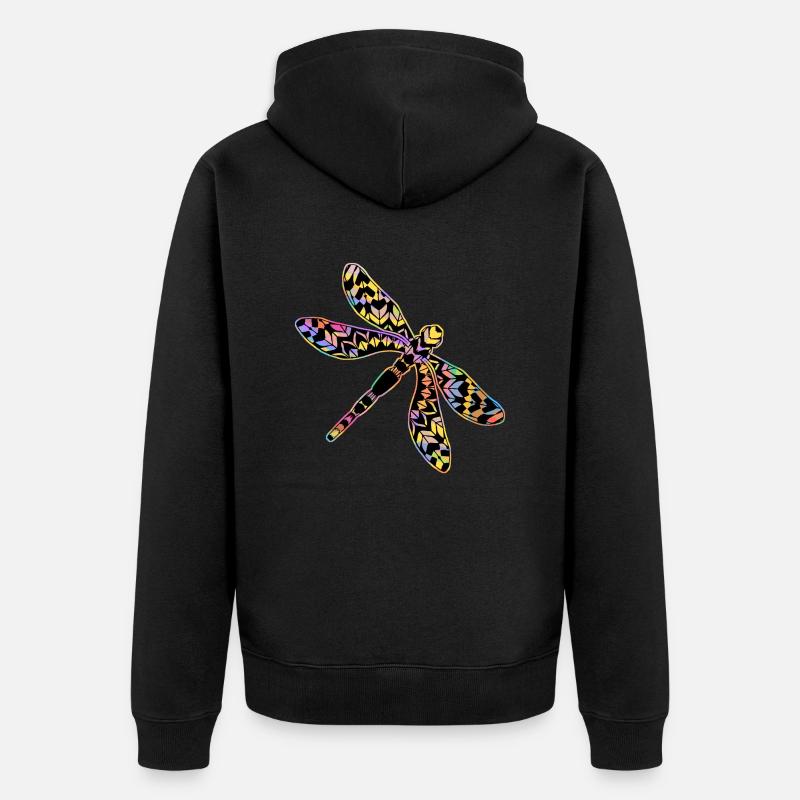 Libellule - Veste à capuche bio Premium Unisexe - noir