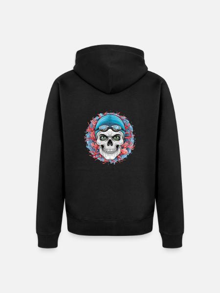 Dive into the Unknown! - Unisex Premium Organic Zip Hoodie - black