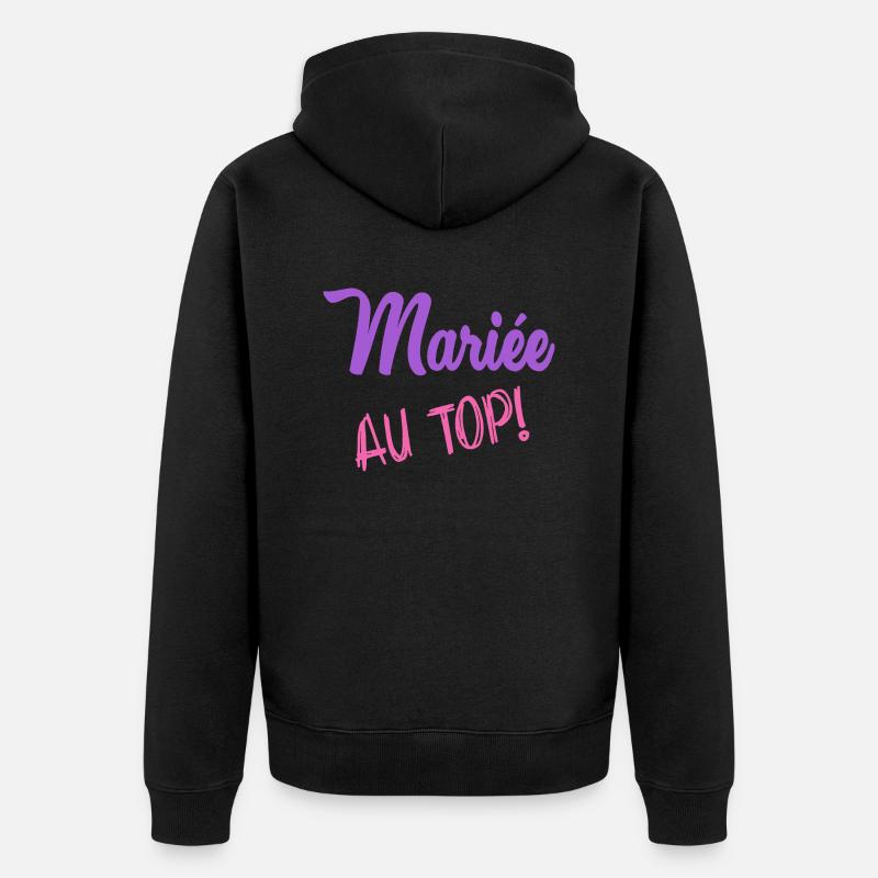 FUTURE MARIEE. EVJF - Veste à capuche bio Premium Unisexe - noir