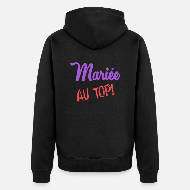 MARIEE - Veste à capuche bio Premium Unisexe - noir