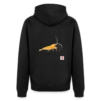 1000182179 - Unisex Premium Organic Zip Hoodie - black - Back - Nico (187cm)