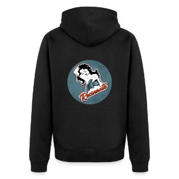 Rocinante design - Unisex Premium Organic Zip Hoodie - black - Back - Nico (187cm)