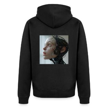 IA - Veste à capuche bio Premium Unisexe - noir - Dos - Nico (187cm)