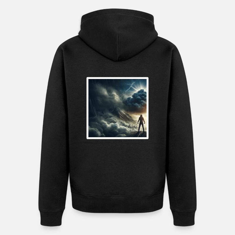 Résilience - Veste à capuche bio Premium Unisexe - noir