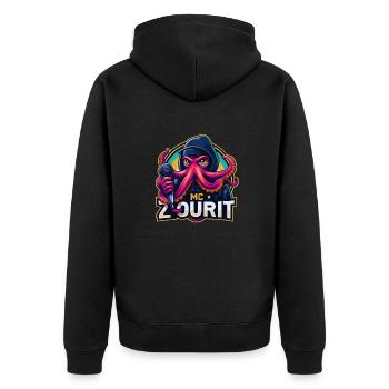 MC ZOURIT - Veste à capuche bio Premium Unisexe - noir - Dos - Nico (187cm)