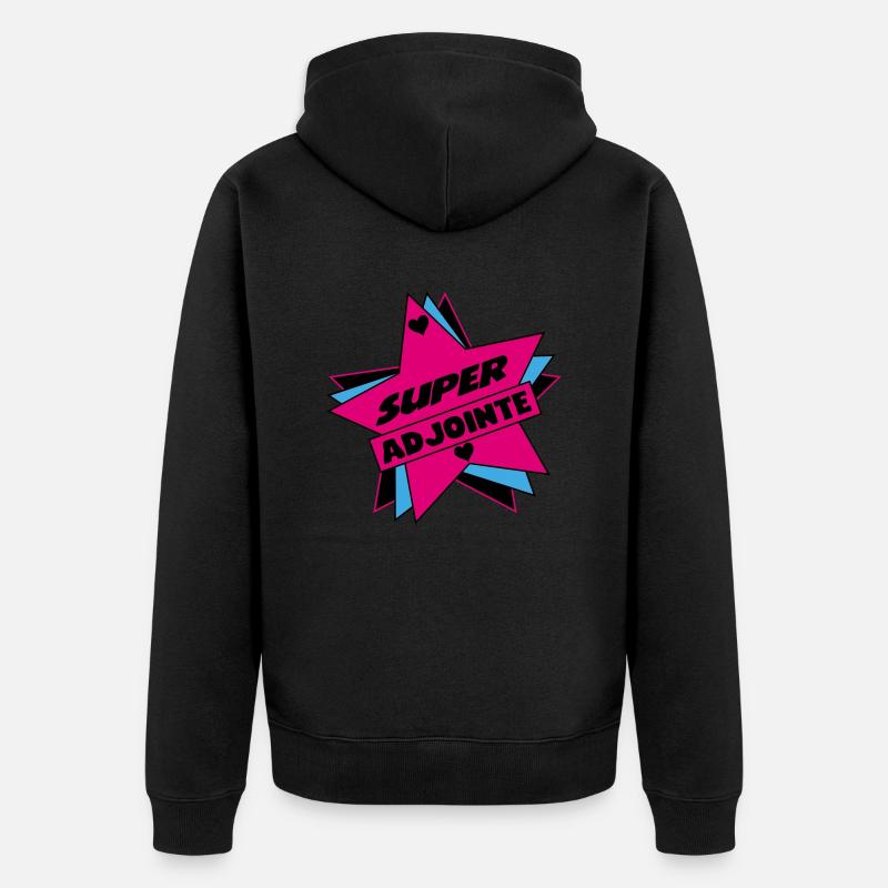 Super ADJOINTE - Veste à capuche bio Premium Unisexe - noir