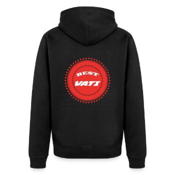 PAPA VATI DAD - Veste à capuche bio Premium Unisexe - noir - Dos - Nico (187cm)