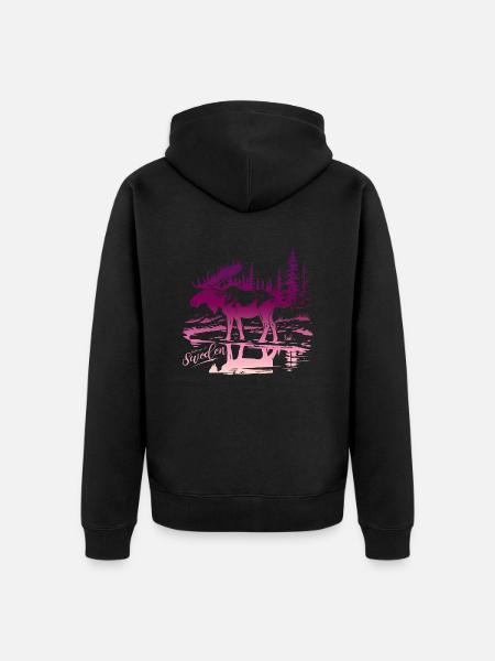 Schweden Schweden Viking Norden Skandinavien Mittsommer - Unisex Premium Bio Zip Hoodie - Schwarz