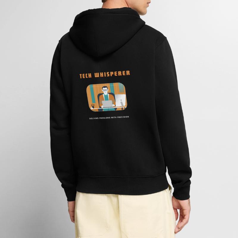 Tech Whisperer Solving Problems Unisex Premium Bio Zip Hoodie