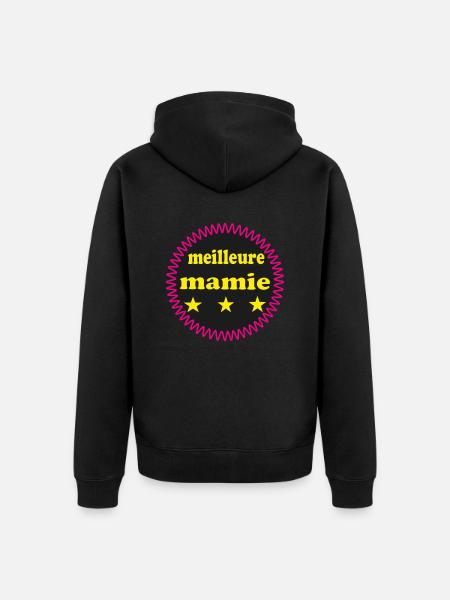 Best Granny - Unisex Premium Organic Zip Hoodie - black