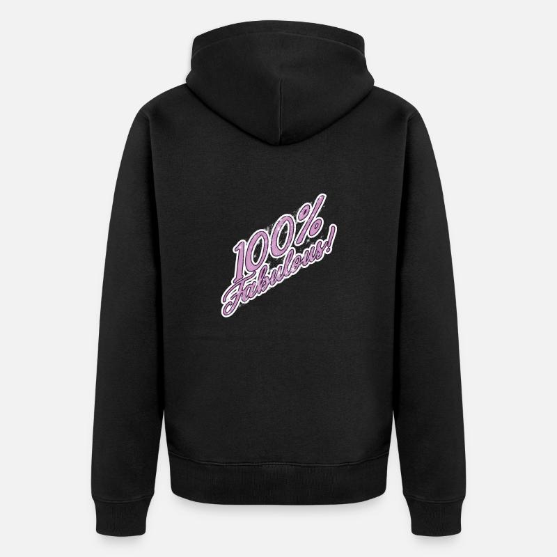 100% fabuleux - Veste à capuche bio Premium Unisexe - noir