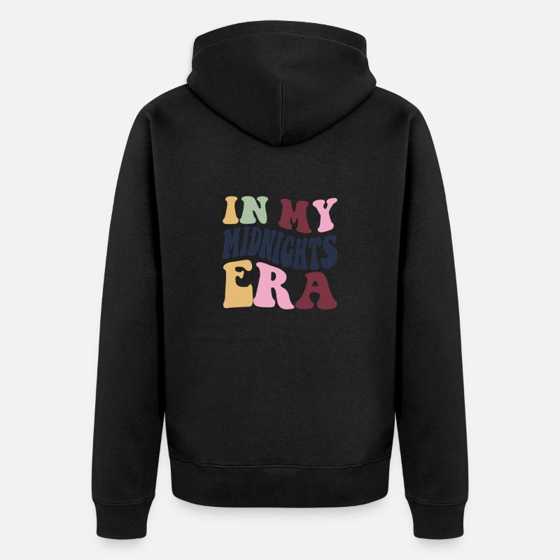 Époque de minuit - Veste à capuche bio Premium Unisexe - noir
