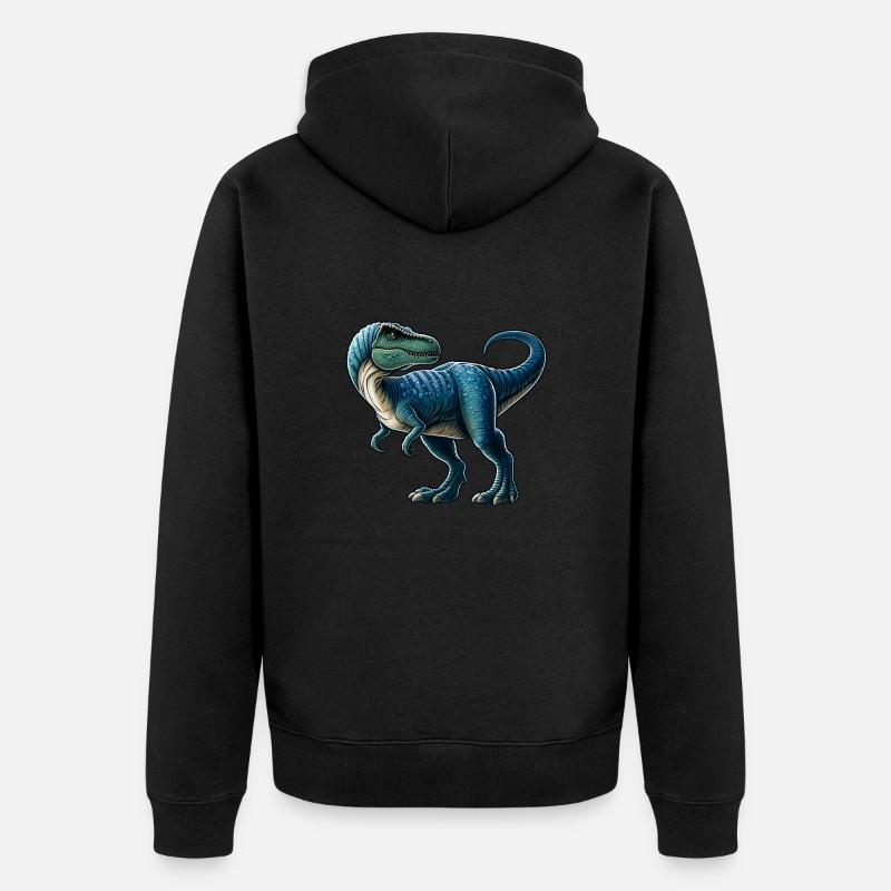 Géant Mammifère Dino T-Rex - Veste à capuche bio Premium Unisexe - noir