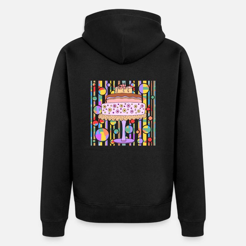 Gâteau - Veste à capuche bio Premium Unisexe - noir