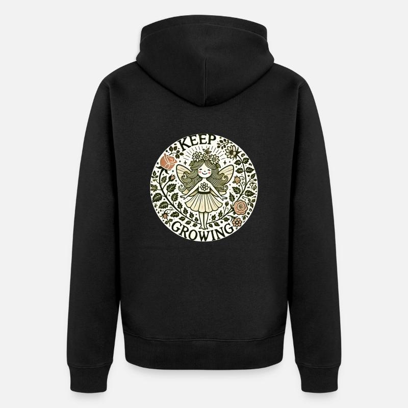 Continuez à grandir - Veste à capuche bio Premium Unisexe - noir