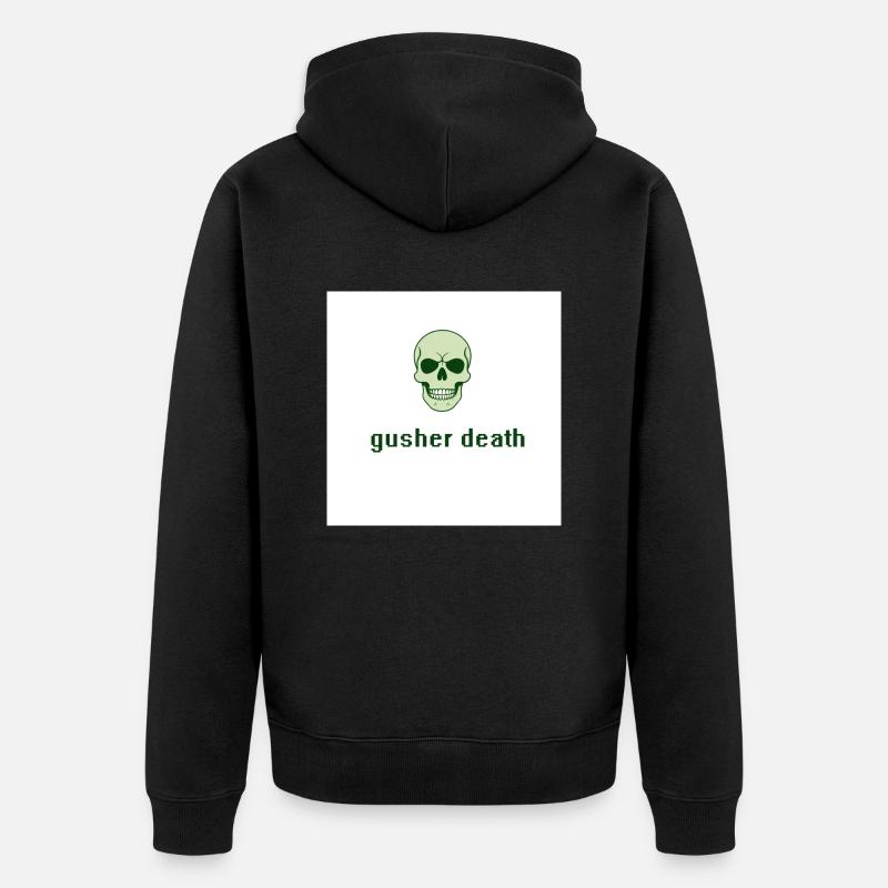Gesunder Tod - Unisex Premium Bio Zip Hoodie - Schwarz