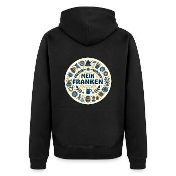 Mon franc en Bavière - Veste à capuche bio Premium Unisexe - noir - Dos - Nico (187cm)
