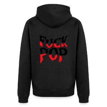 Fuck Pop Charts Musique Heavy Metal Hard Rock Amour - Veste à capuche bio Premium Unisexe - noir - Dos - Nico (187cm)