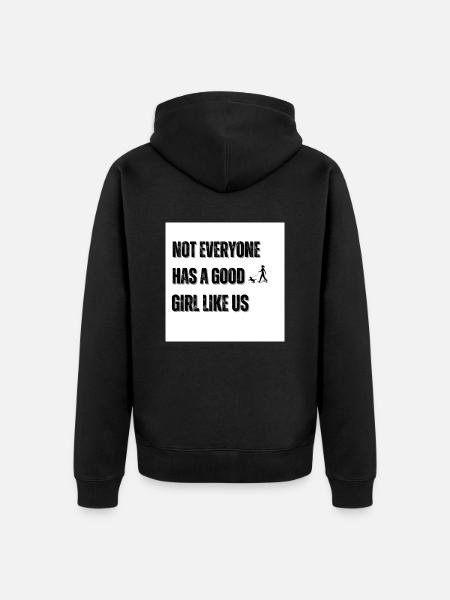 Brave fille - Veste à capuche bio Premium Unisexe - noir
