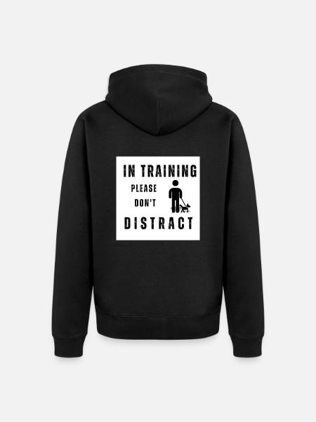 Dog training - Unisex Premium Organic Zip Hoodie - black