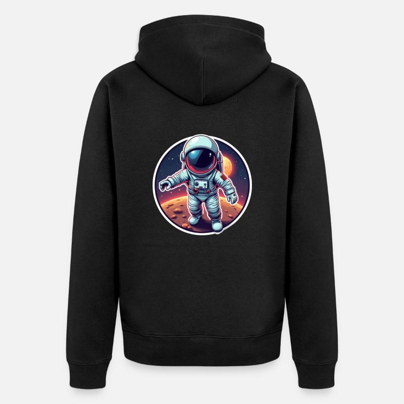 FUTUR ASTRONAUTE - Veste à capuche bio Premium Unisexe - noir