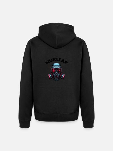 Gas mask - Unisex Premium Organic Zip Hoodie - black