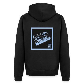 Enfants des années 90 - Veste à capuche bio Premium Unisexe - noir - Dos - Nico (187cm)