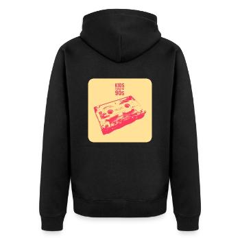 Enfants des années 90 - L’OR - Veste à capuche bio Premium Unisexe - noir - Dos - Nico (187cm)