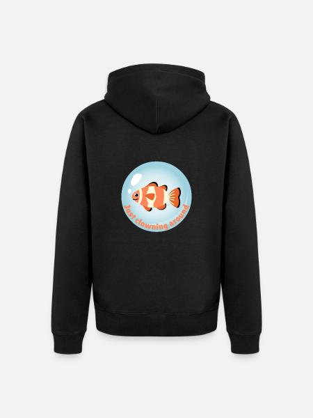 Just clowning around - Unisex Premium Organic Zip Hoodie - black