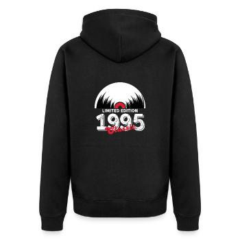Limited edition 1995 Classic vinyle - Veste à capuche bio Premium Unisexe - noir - Dos - Nico (187cm)