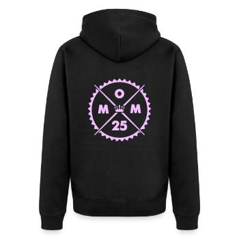 Maman 25 - Veste à capuche bio Premium Unisexe - noir - Dos - Nico (187cm)