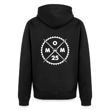 Maman 25 - Veste à capuche bio Premium Unisexe - noir - Dos - Nico (187cm)