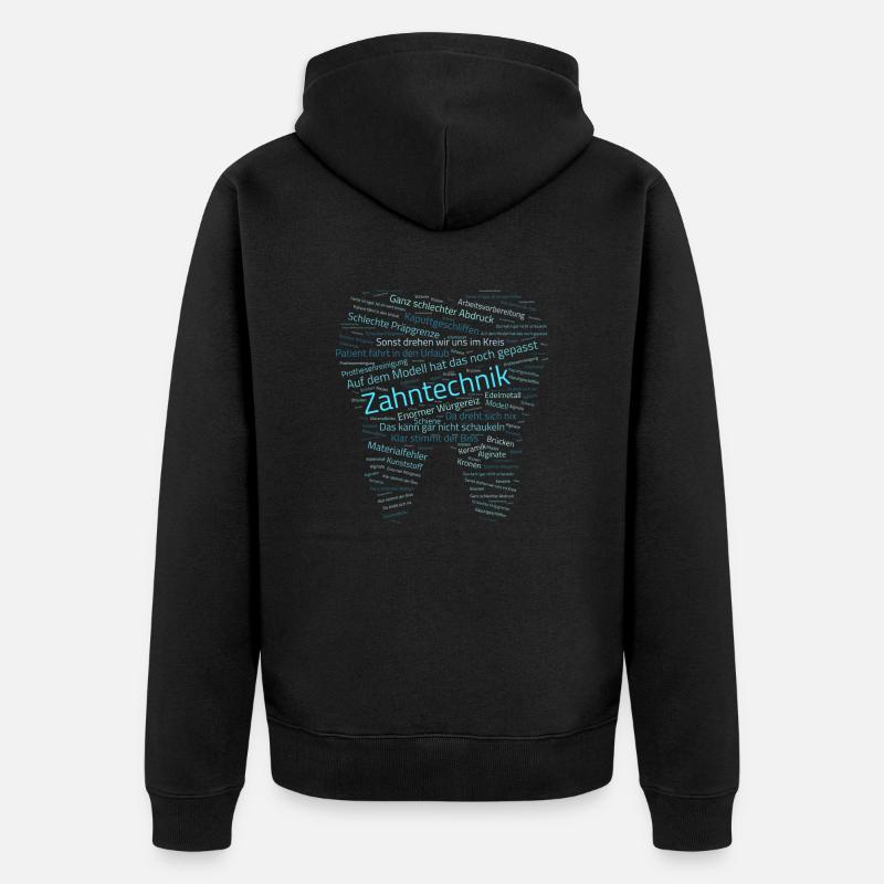 Conneries de technologie dentaire - Veste à capuche bio Premium Unisexe - noir