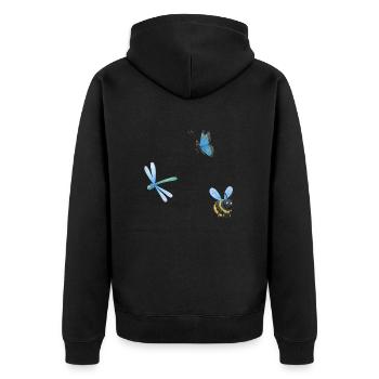 Sort elfique - Veste à capuche bio Premium Unisexe - noir - Dos - Nico (187cm)